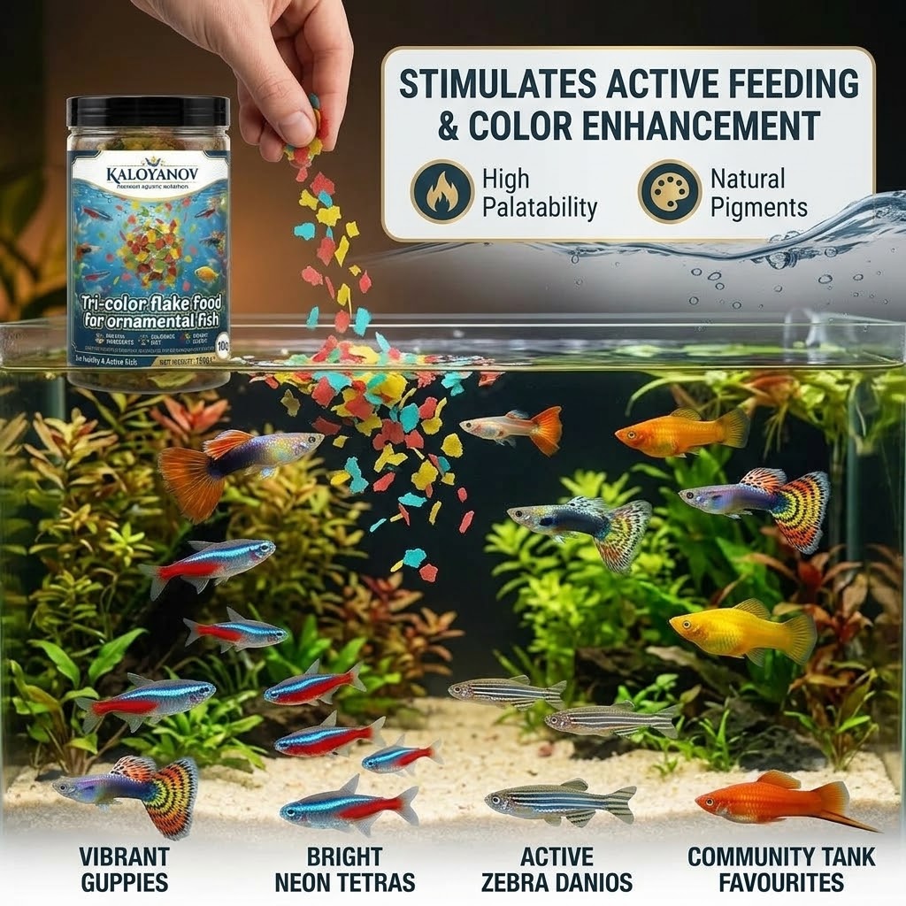 Premium 3-Color Flakes Fish Fo - огляд і ціна Tetra Food Tropical Flakes