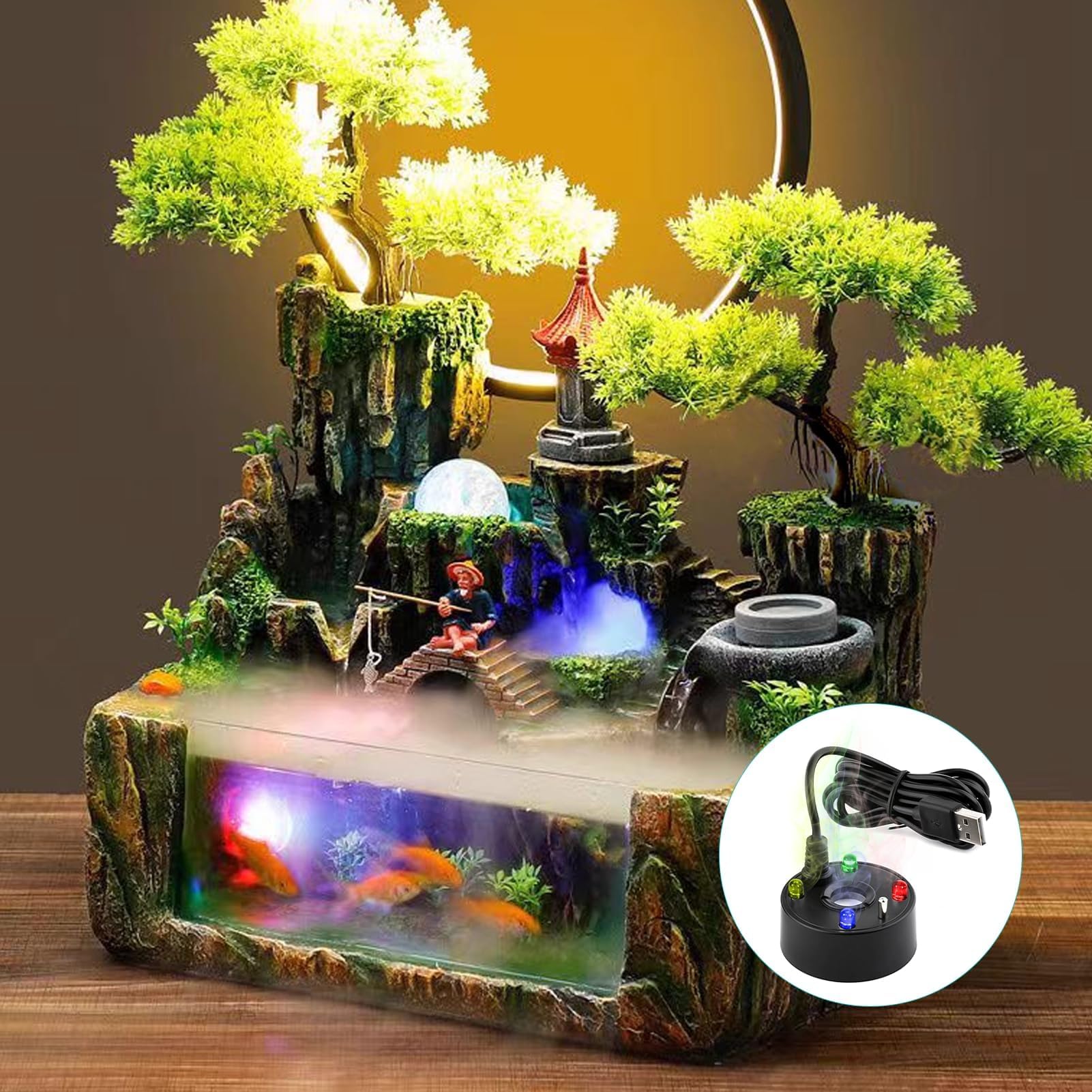 New 2026 5V USB Aquarium Air P - огляд і ціна Terrarium Fogger Ultrasonic